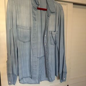 Cloth & Stone Light Blue Shirt Jacket